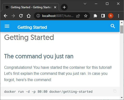 Docker Getting Started