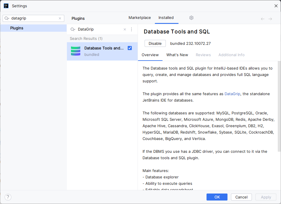JetBrains DataGrip IDE