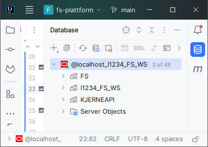 IntelliJ Database Tool Window